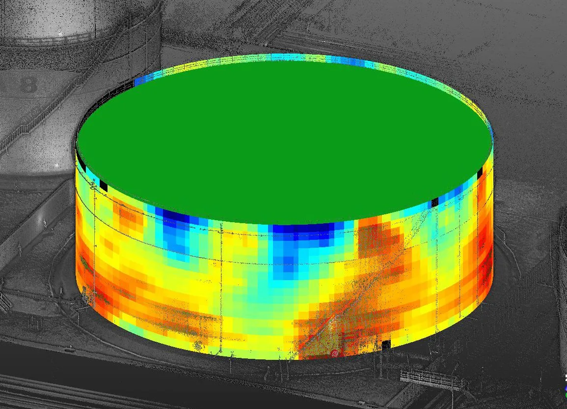 Visualisation 3D thermique d'un réservoir.